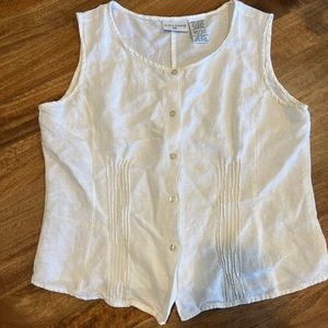 Kathy Ireland linen top size large